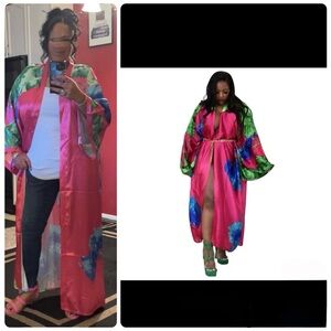 Vibrant Floral Kimono